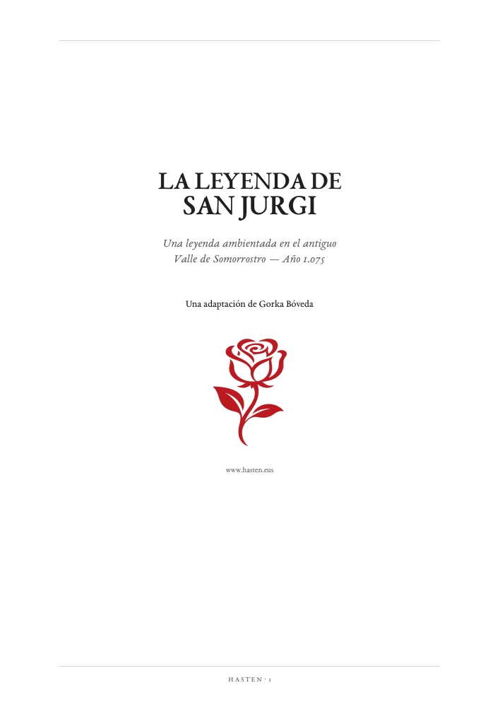 Portada de La leyenda de San Jurgi, una adaptación de Gorka Bóveda